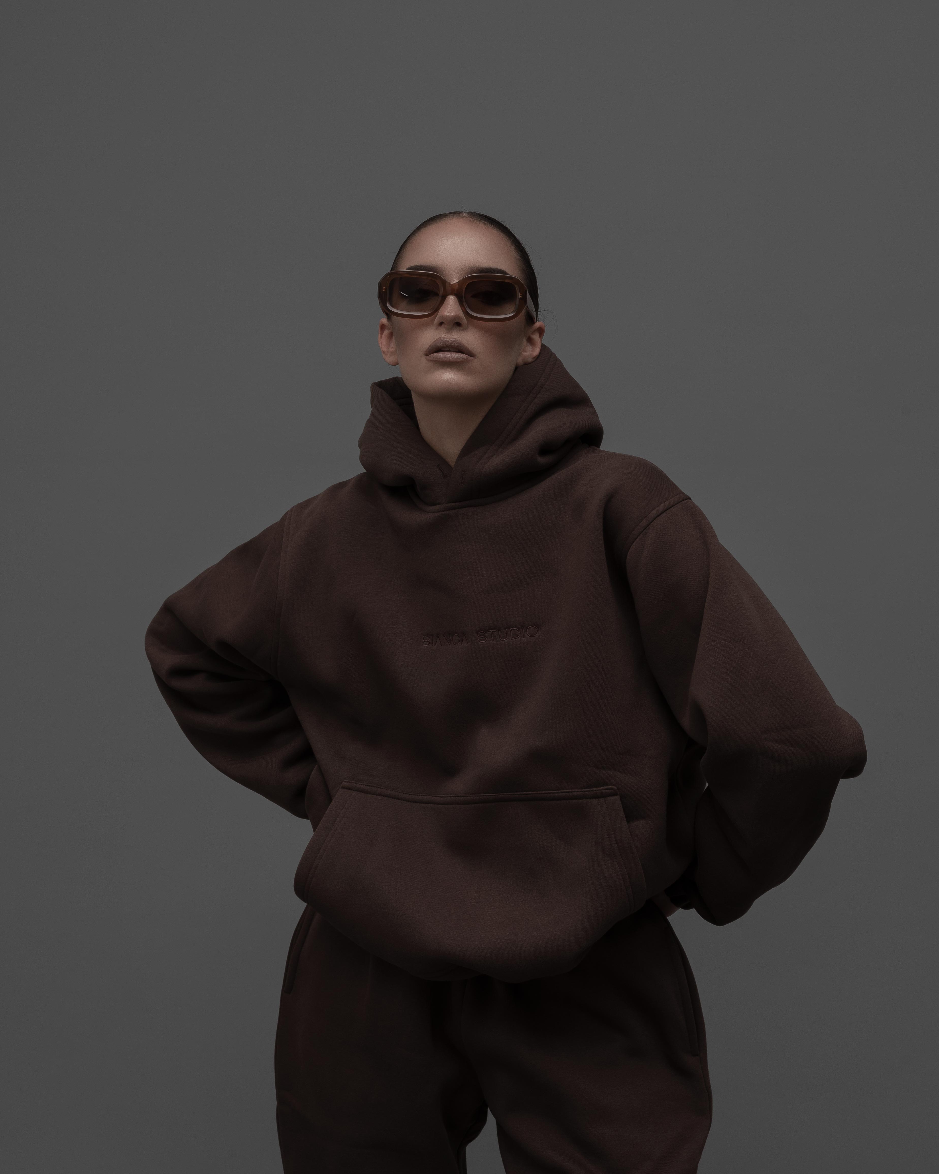 BROWN HOODIE 