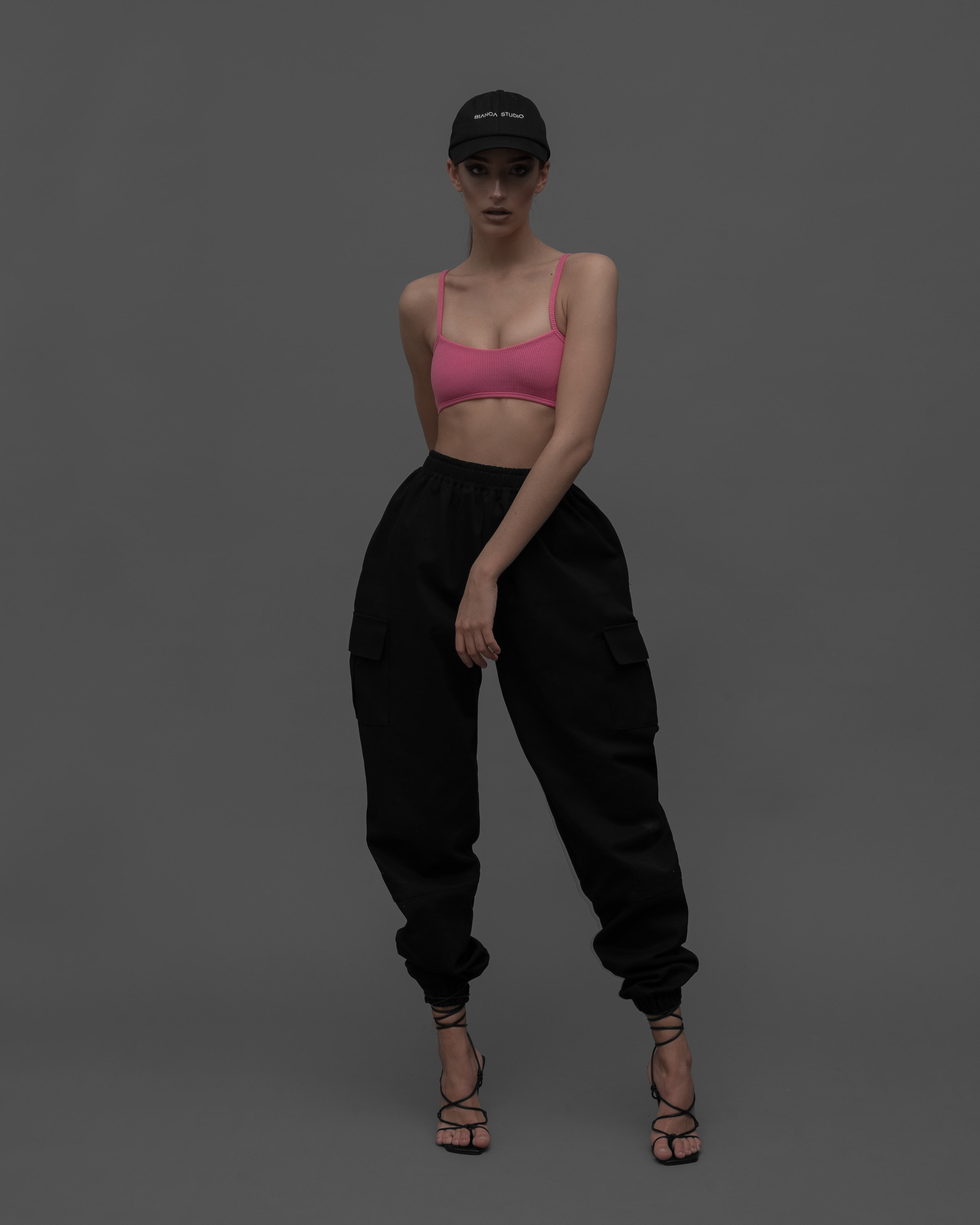 HOT PINK REVERSIBLE CROP TOP