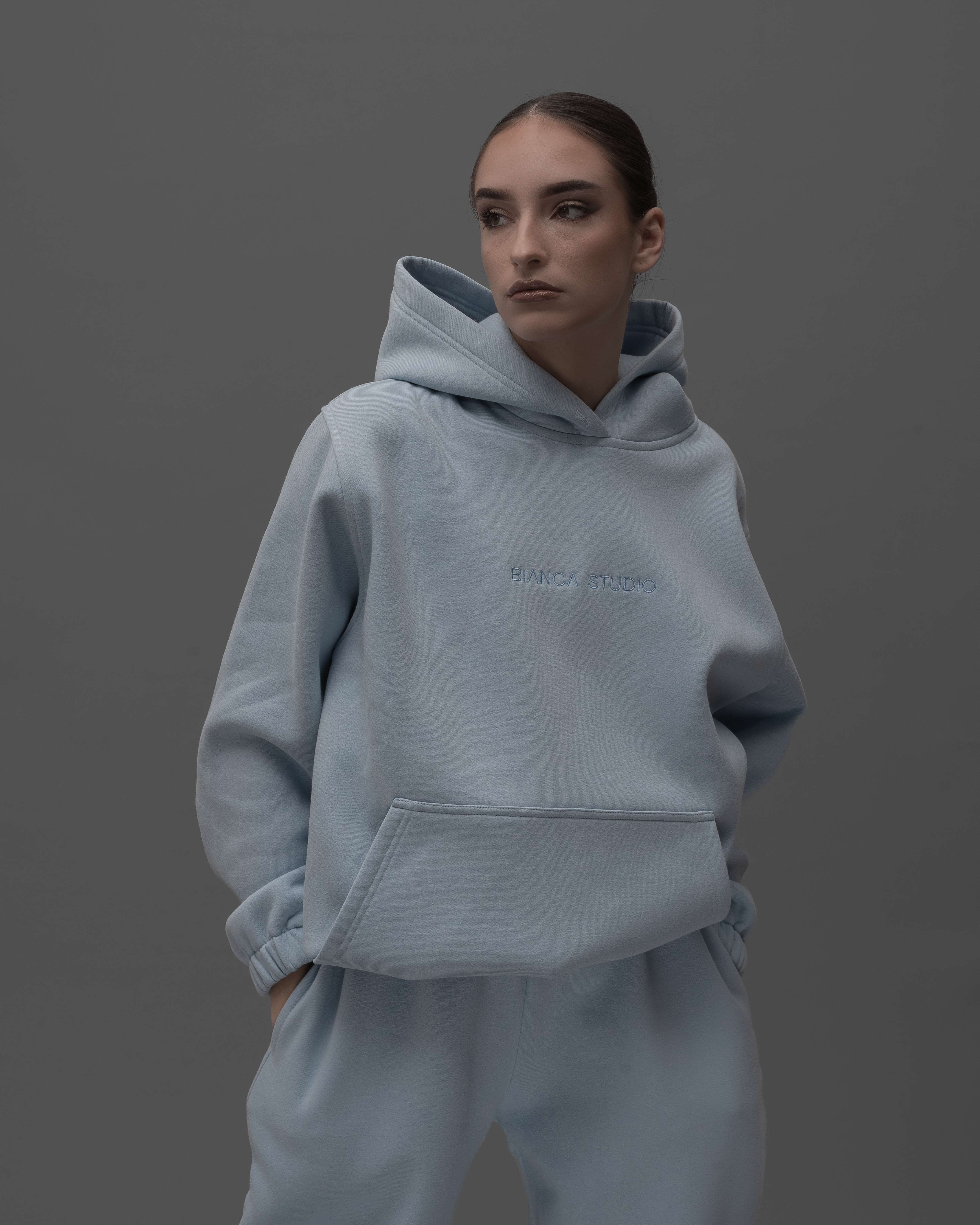 BABY BLUE HOODIE 
