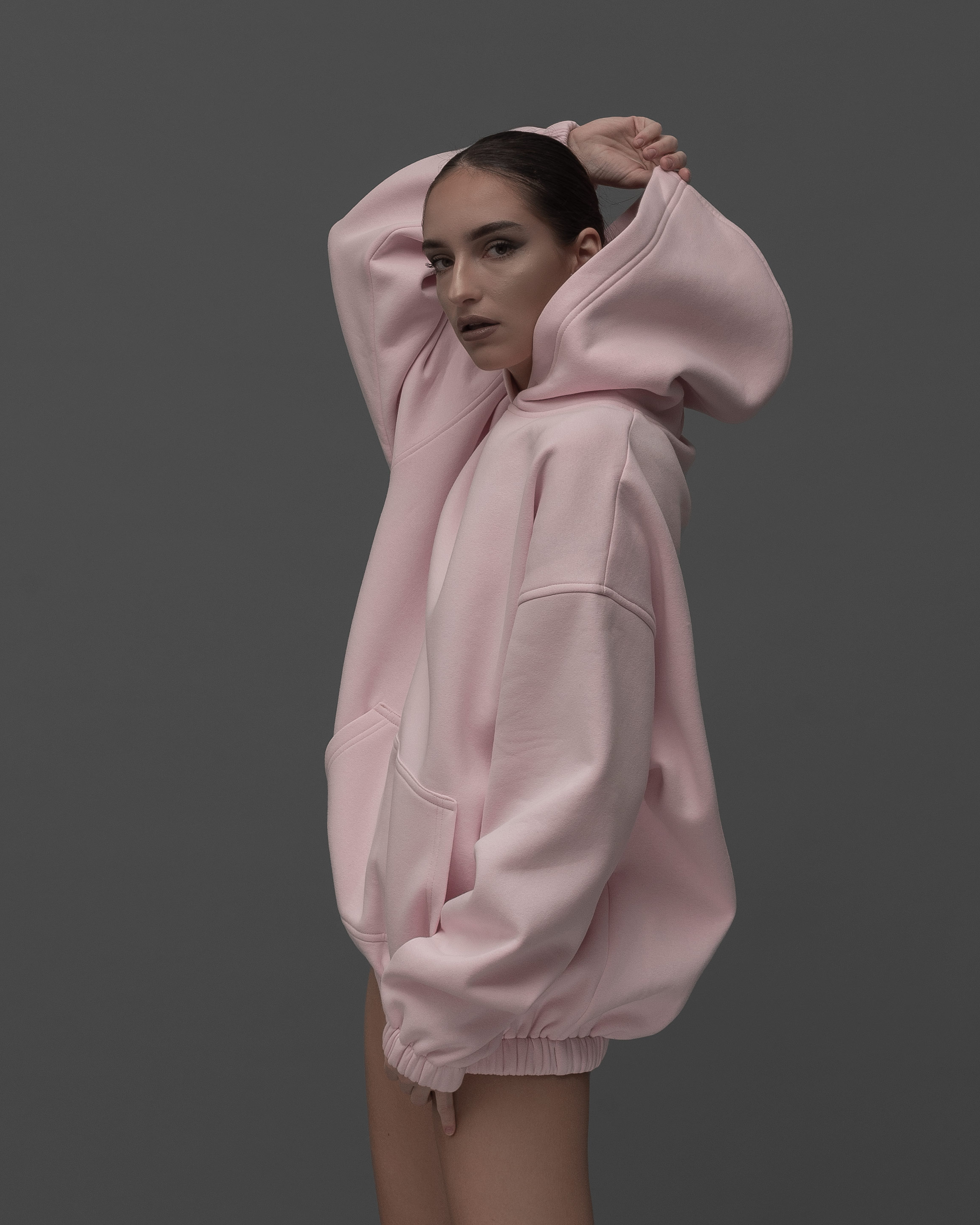 BABY PINK OVERSIZED HOODIE 