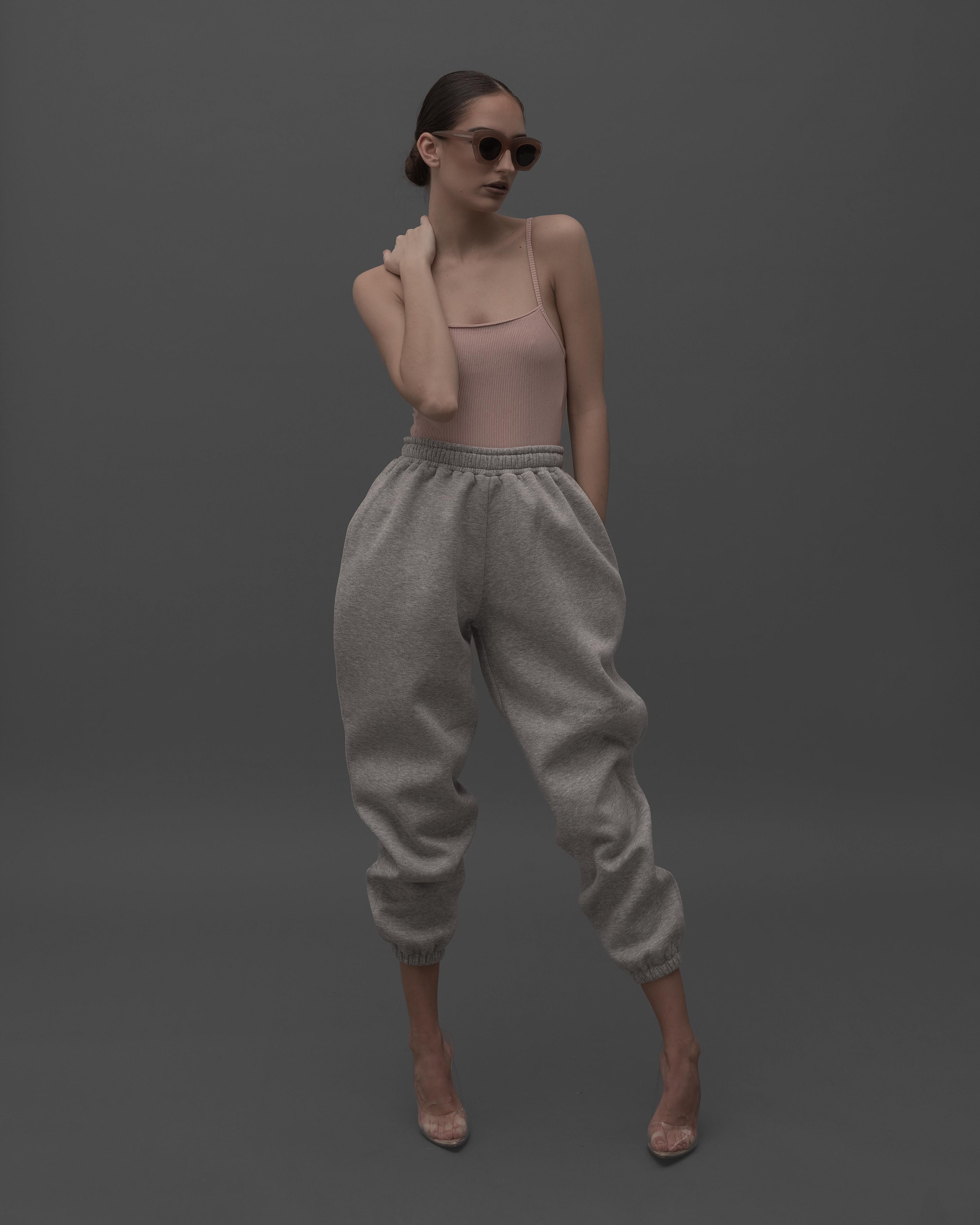 HEATHER GREY JOGGERS 