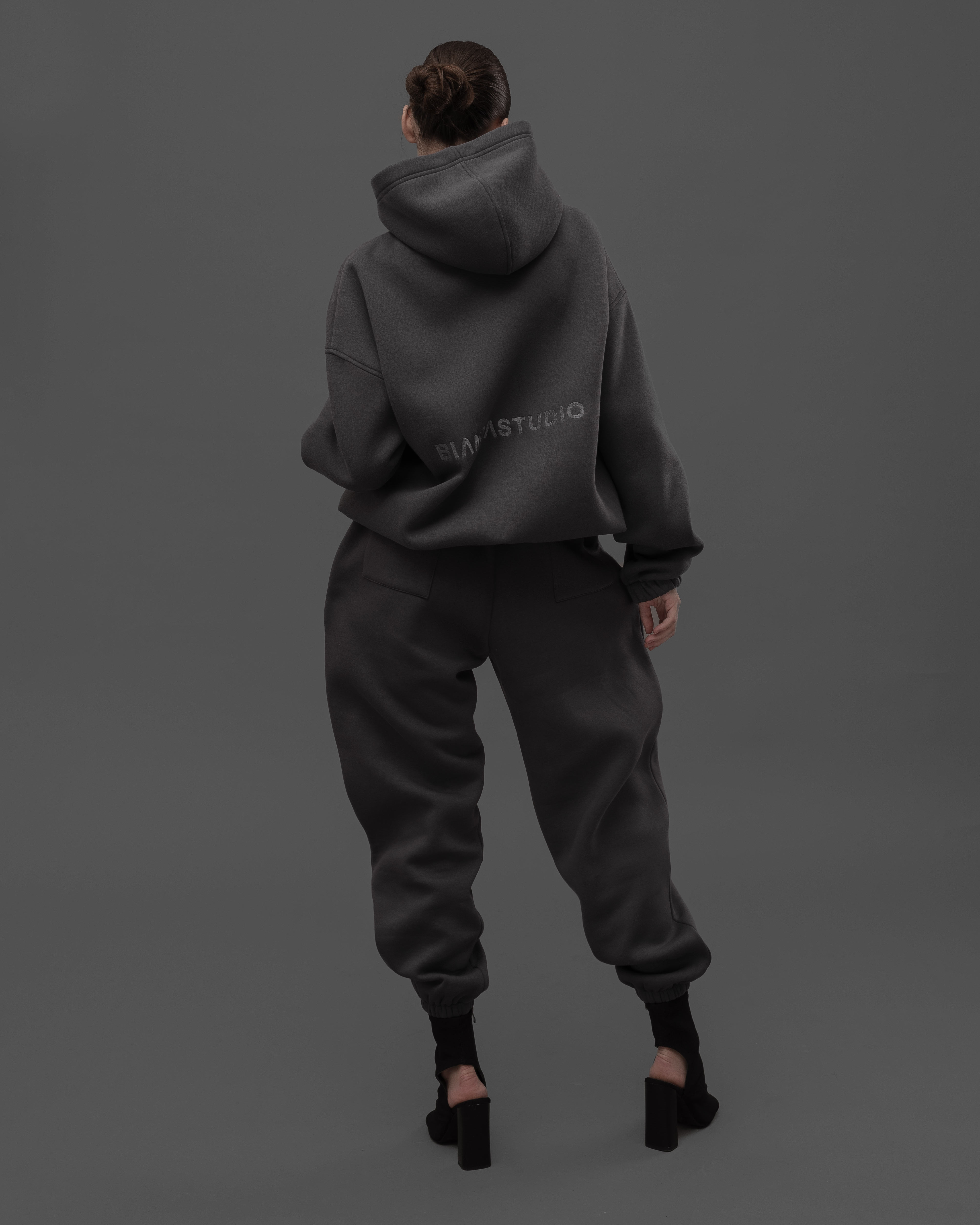 ASH GREY OVERSIZED HOODIE